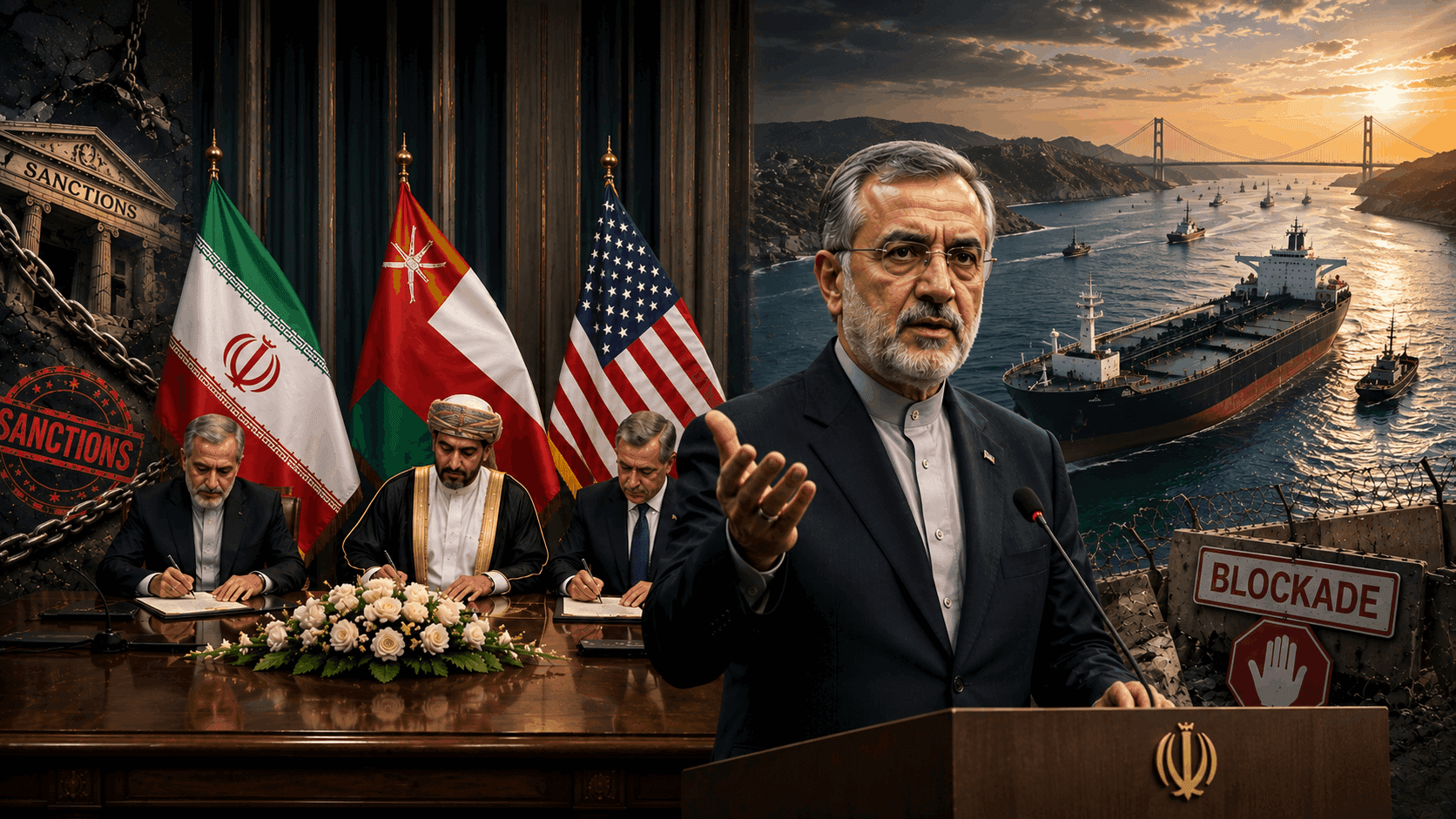 Iran Demands Sanctions Relief & Blockade Lift as Oman Hormuz Deal Advances