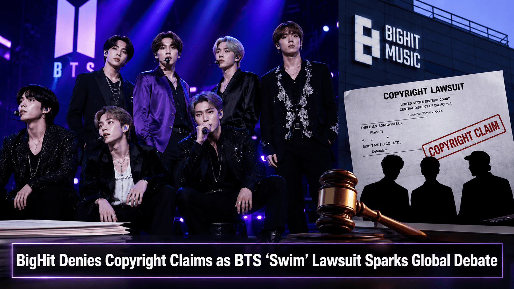 K-Pop Legal Battle: BigHit Music Firmly Rejects Plagiarism Claims as Three U.S. Songwriters File Copyright Lawsuit Over BTS's Smash Hit 'Swim'