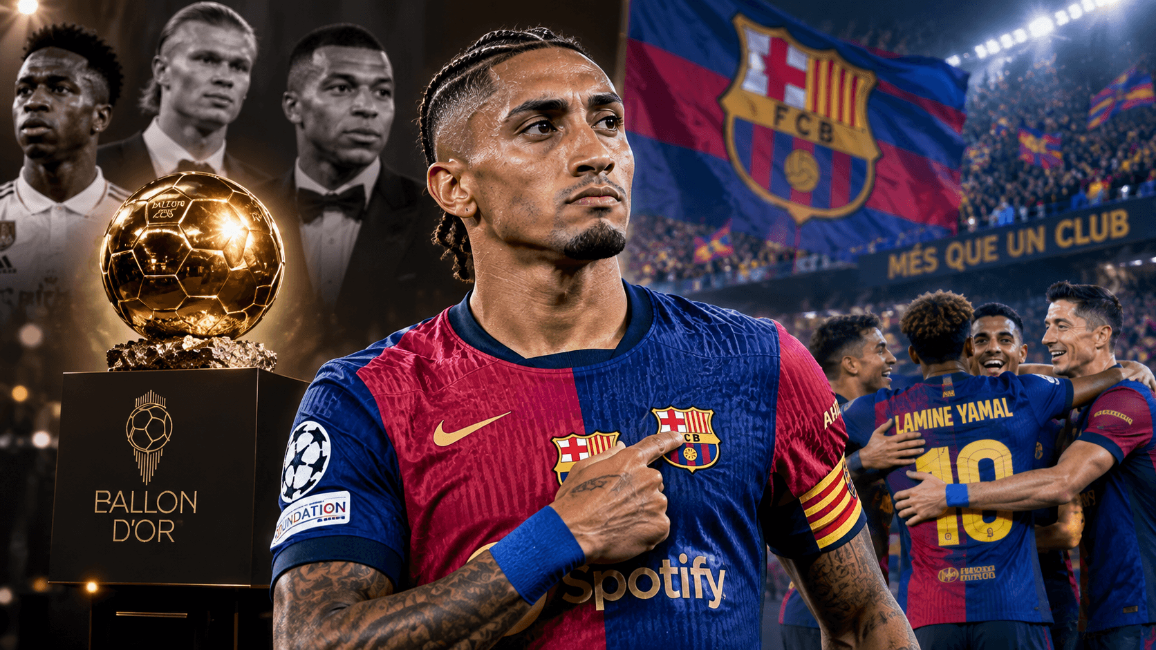Raphinha Ignores Ballon d'Or Snub: "I Only Care About Barcelona's Success"