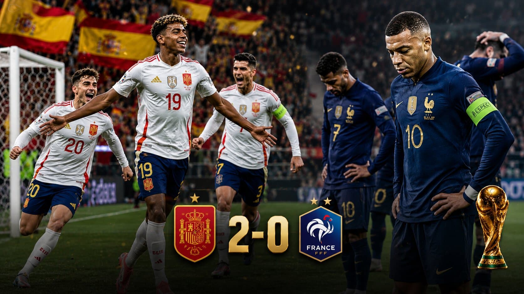 Sensational Victory! Spain Gain a Clinical 2-0 Lead in the Semifinal Clashing with France, and Their FIFA World Cup 2026 Final Ticket Has Been Booked!