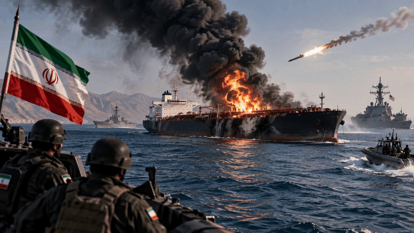 Iranian Ship Struck in Strait of Hormuz: 1 Dead as Red Sea Tensions Escalates