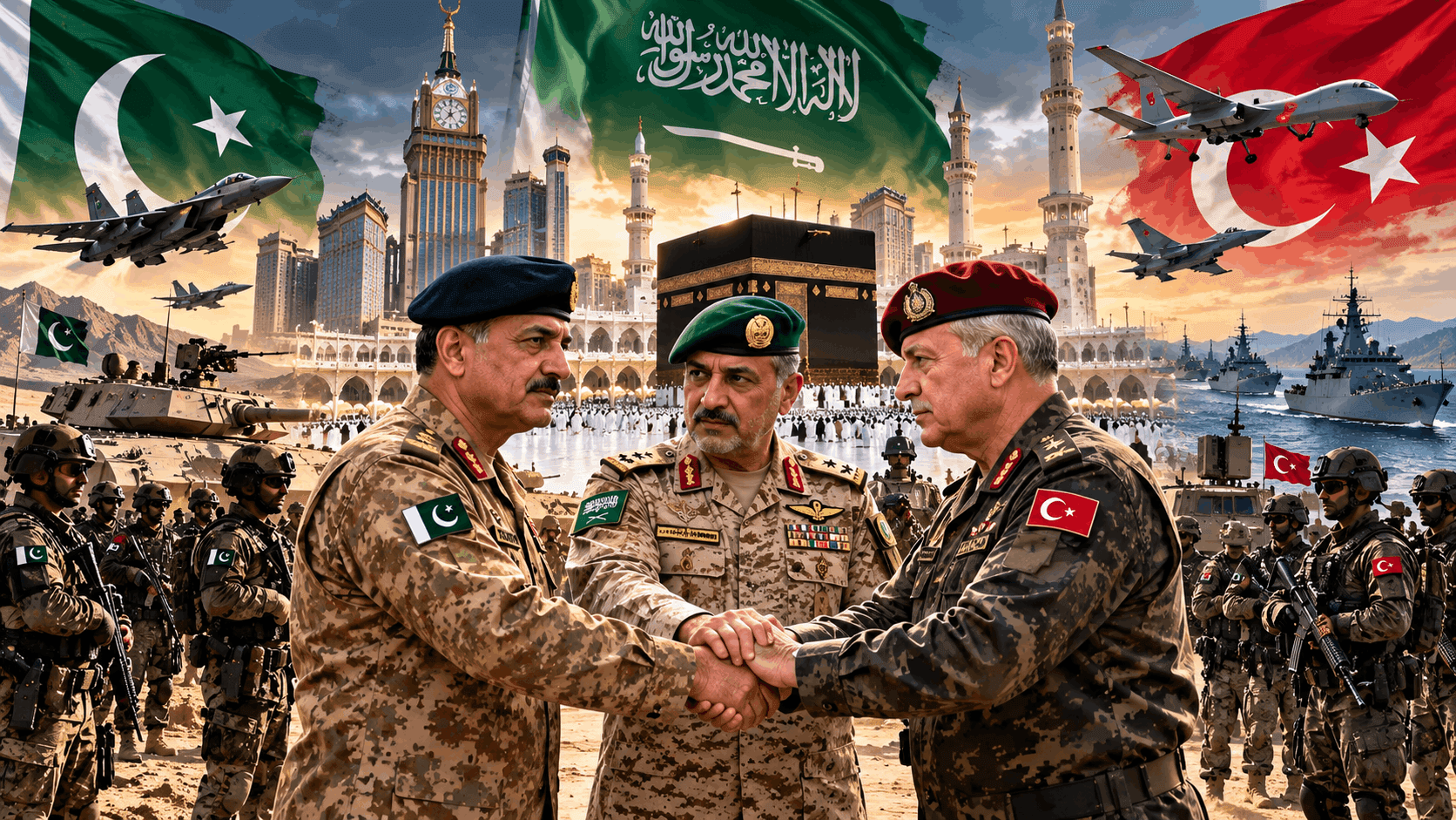 Pakistan, Saudi & Türkiye Military Chiefs Activate Makkah Defence Cooperation
