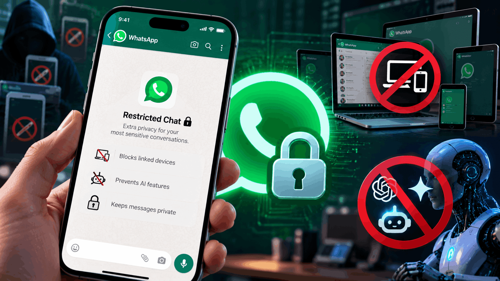 New WhatsApp Restricted Chat Blocks Linked Devices and AI in Latest Beta
