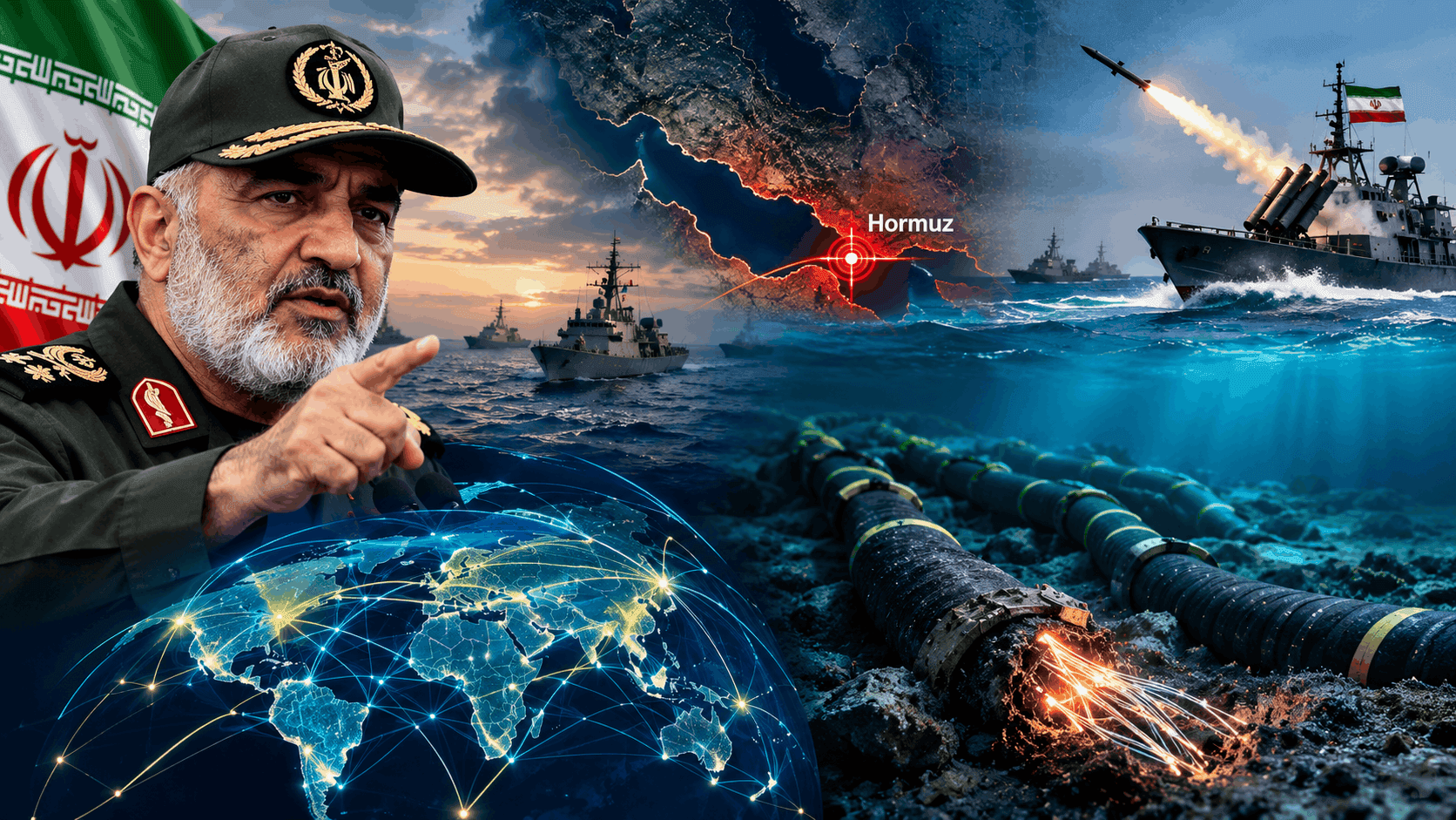 Iran Threatens Global Web: IRGC Signals Attacks on Undersea Hormuz Cables