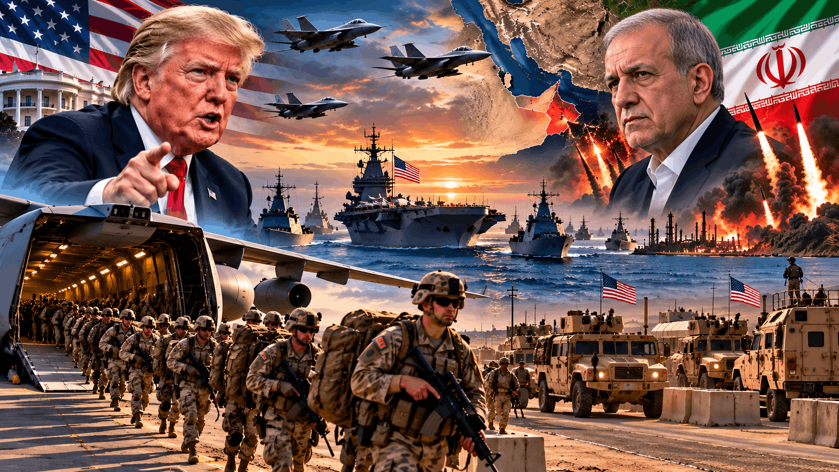 Trump Claims Iran War Will End Soon While 9,000 Troops Surge to Mideast