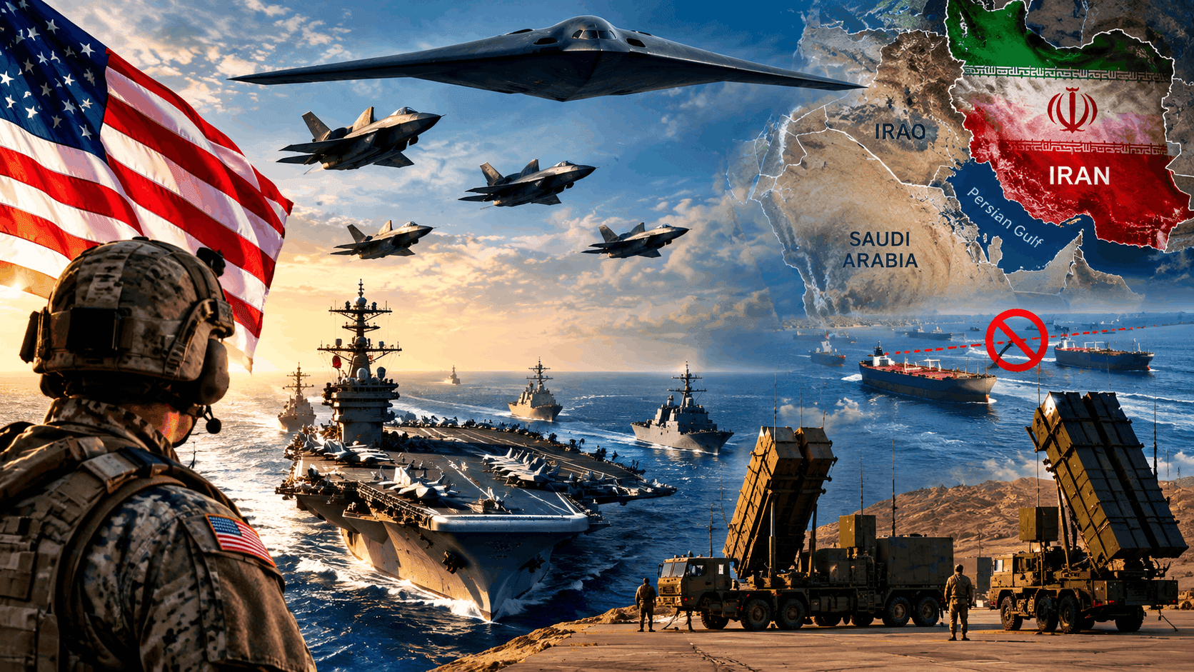 US Deploys Air Defenses, Bombers & Jets to Middle East as Iran Blockade Deepens