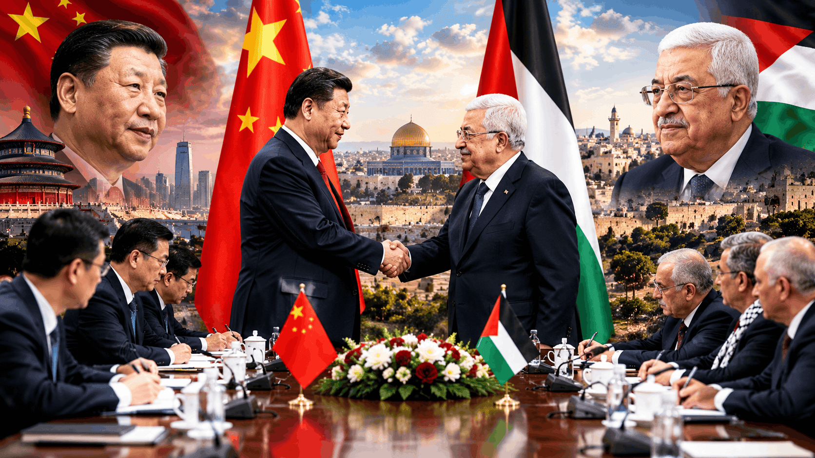 China Deepens Palestinian Authority Ties and Hosts Historic Peace Talks
