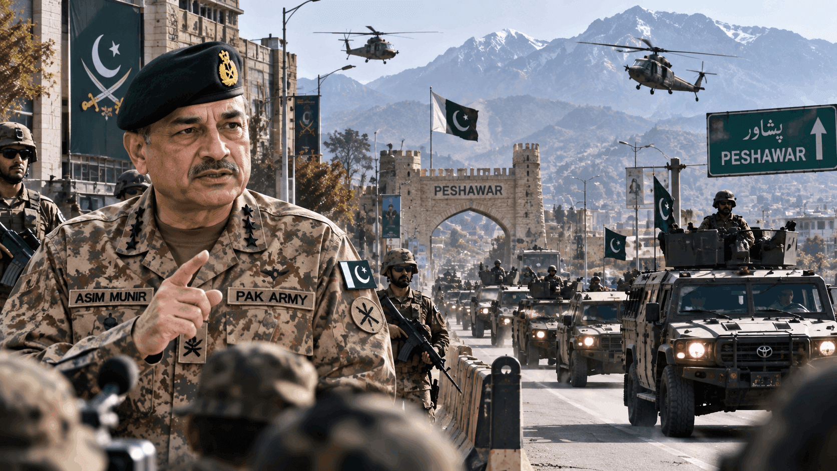 Field Marshal Asim Munir Vows to Defeat Terrorism During Peshawar Visit