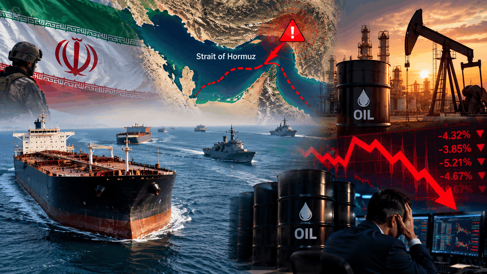 Hormuz Oil Flow Drops Sharply as Maritime Risk Sparks Global Energy Panic
