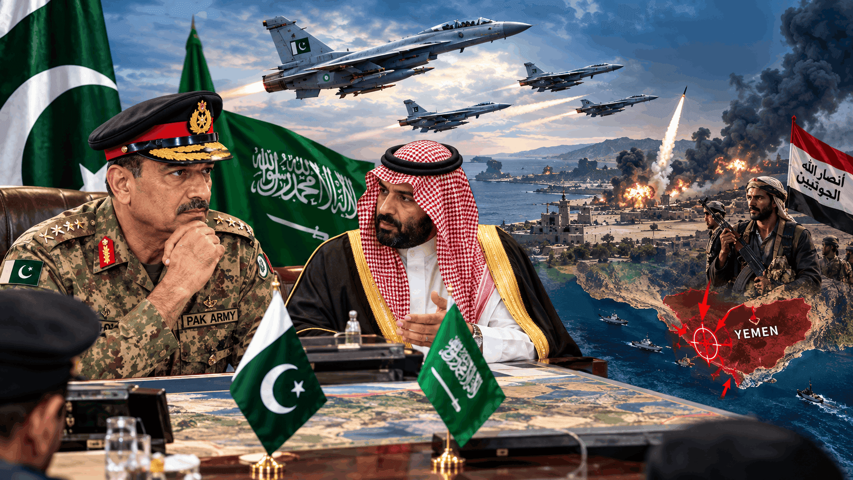 Pakistan Weighs Strategic Airstrikes on Houthis Upon Saudi Arabia Request