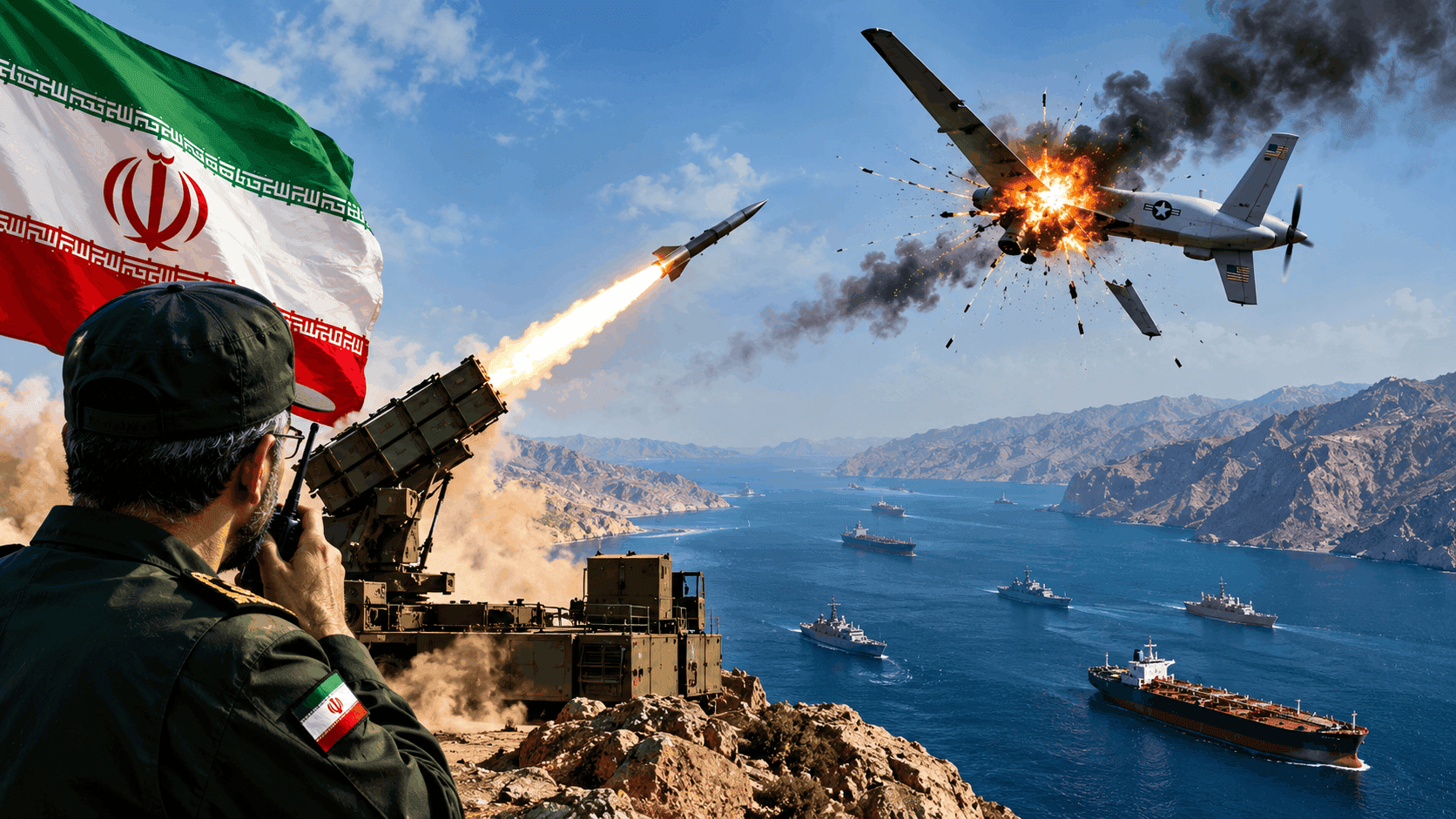 Iran Shoots Down US MQ-1 Surveillance Drone Over Strategic Strait of Hormuz