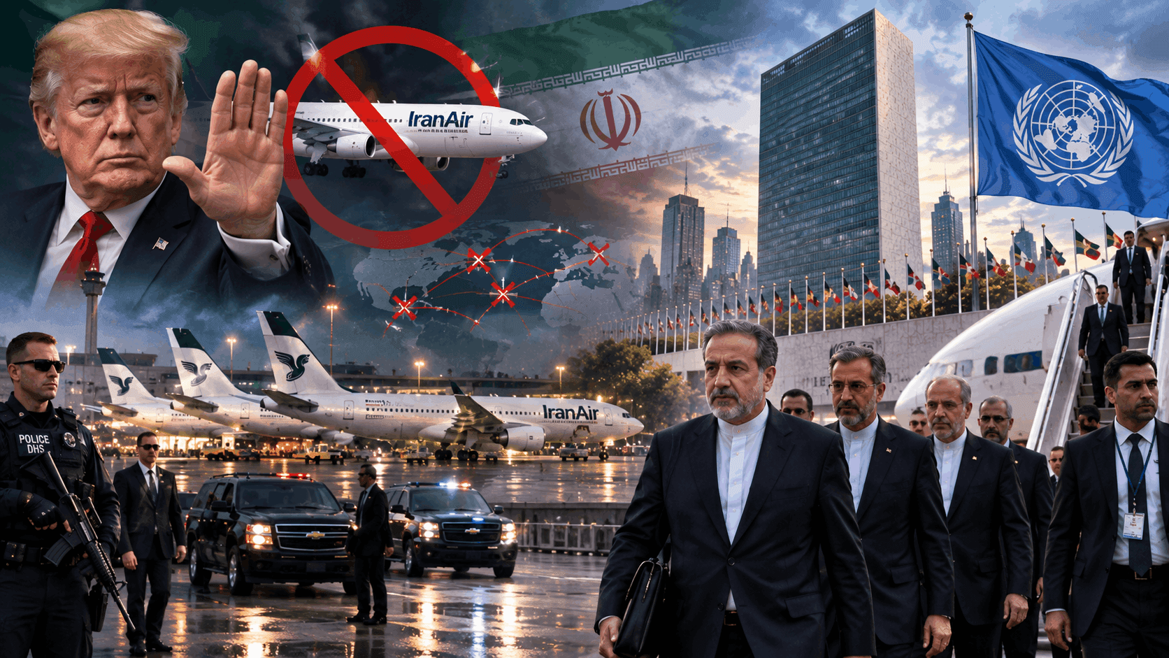 US Bans Iranian Airlines Globally, Yet Iran Delegation Lands in NY for UNGA