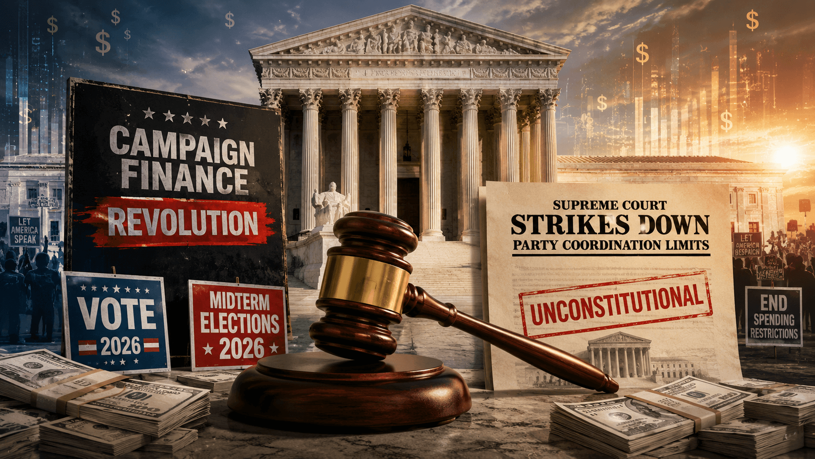 Campaign Finance Revolution: Supreme Court Strikes Down Party Coordination Limits to Reshape 2026 Midterm Spending