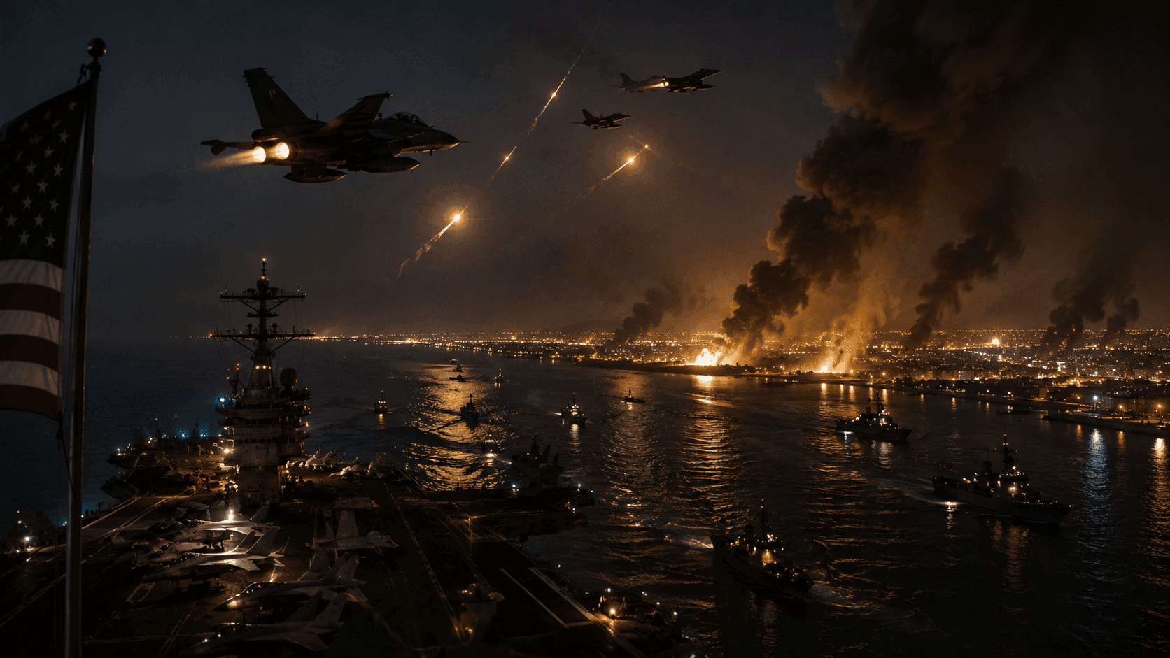 Middle East Crisis: US Launches Seventh Straight Night of Precision Strikes on Iran as Strait of Hormuz Standoff Intensifies!