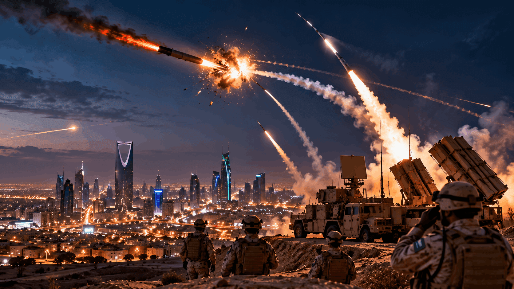 Houthi Ballistic Missile Intercepted Over Saudi Arabia; Resident Wounded