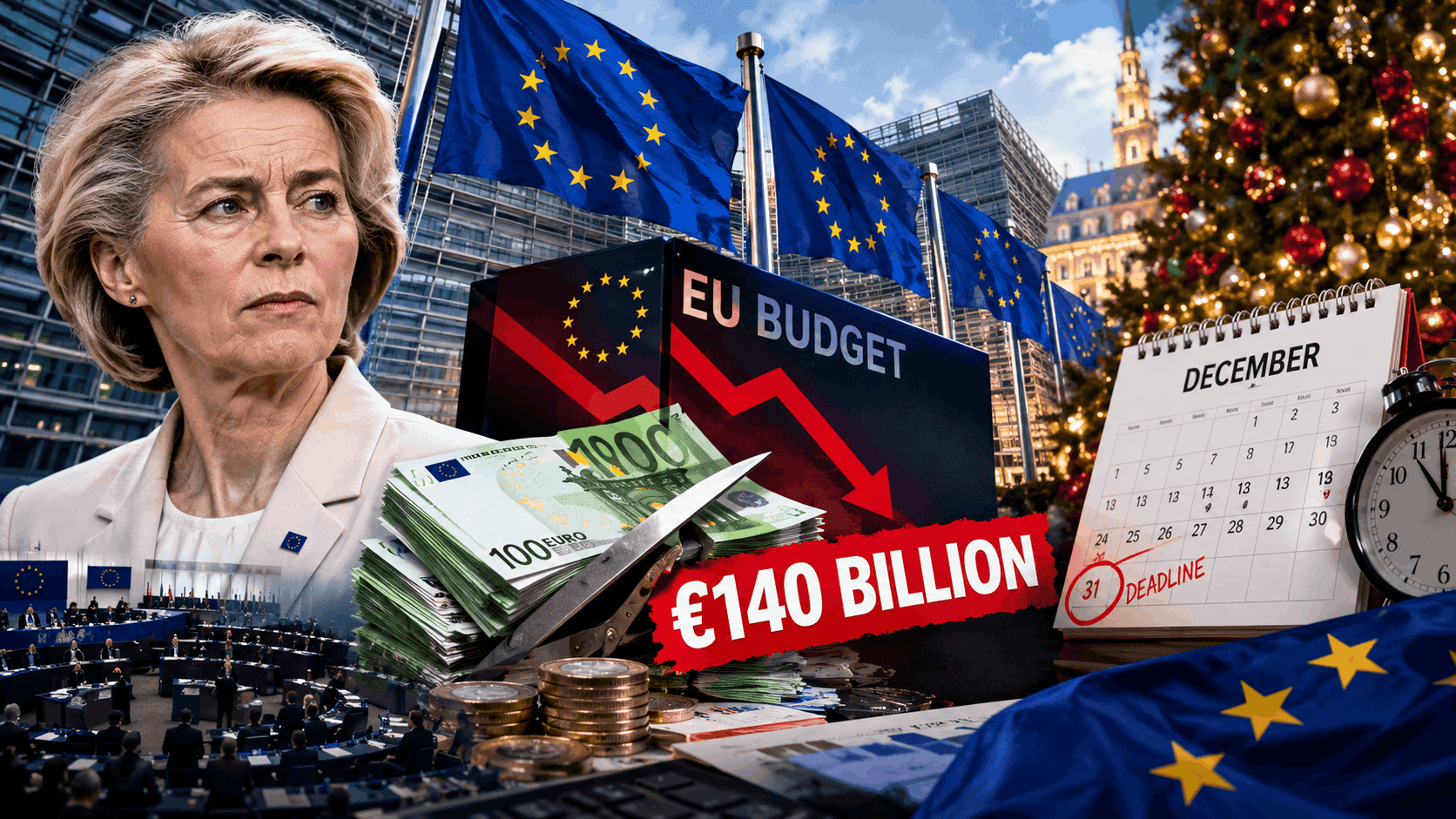 Frugal Block Wins: EU Budget Cut by €140 Billion as Christmas Deadline Looms