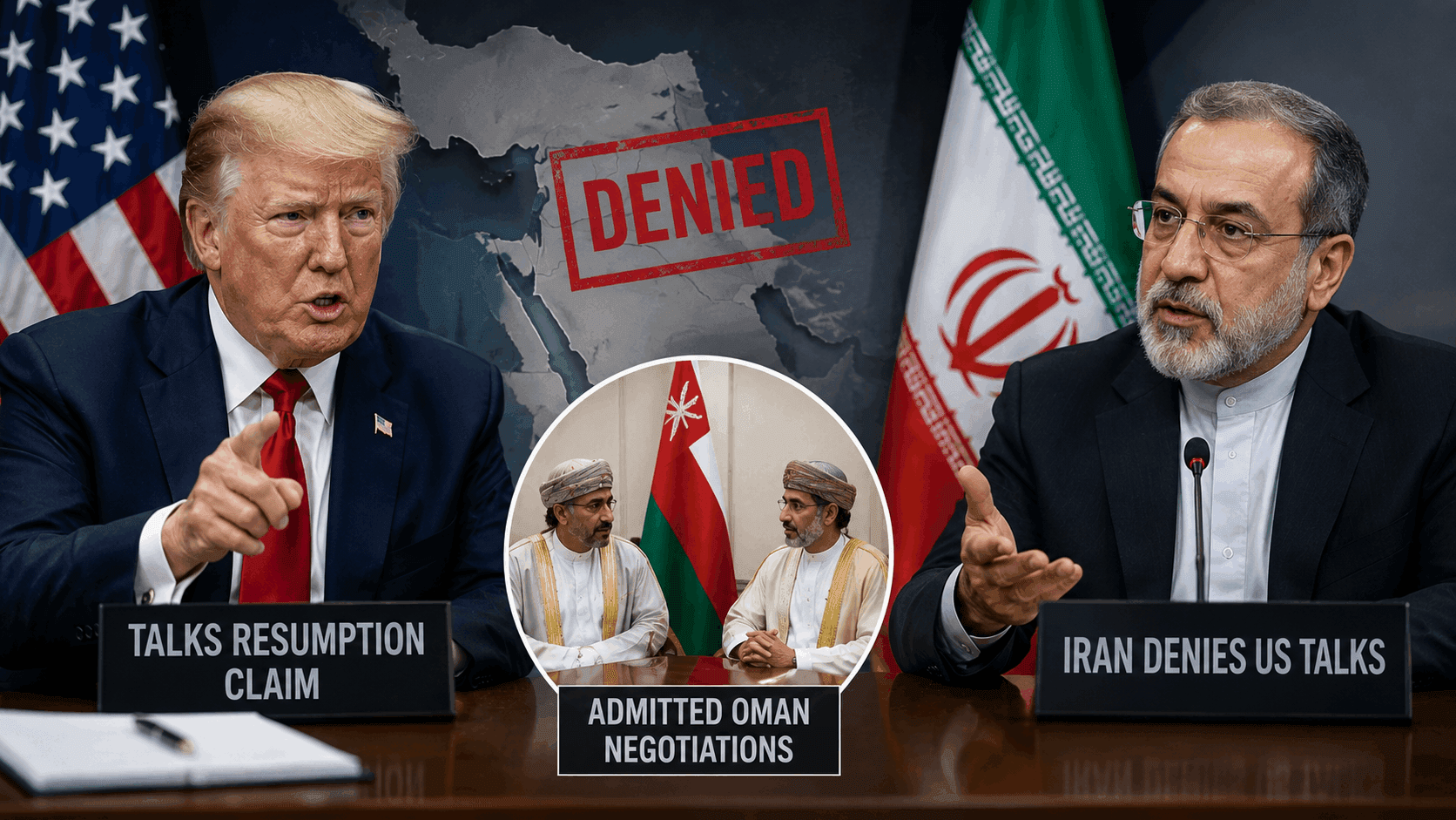 Iran Denies US Talks, Admits Oman Negotiations After Trump Resumption Claim