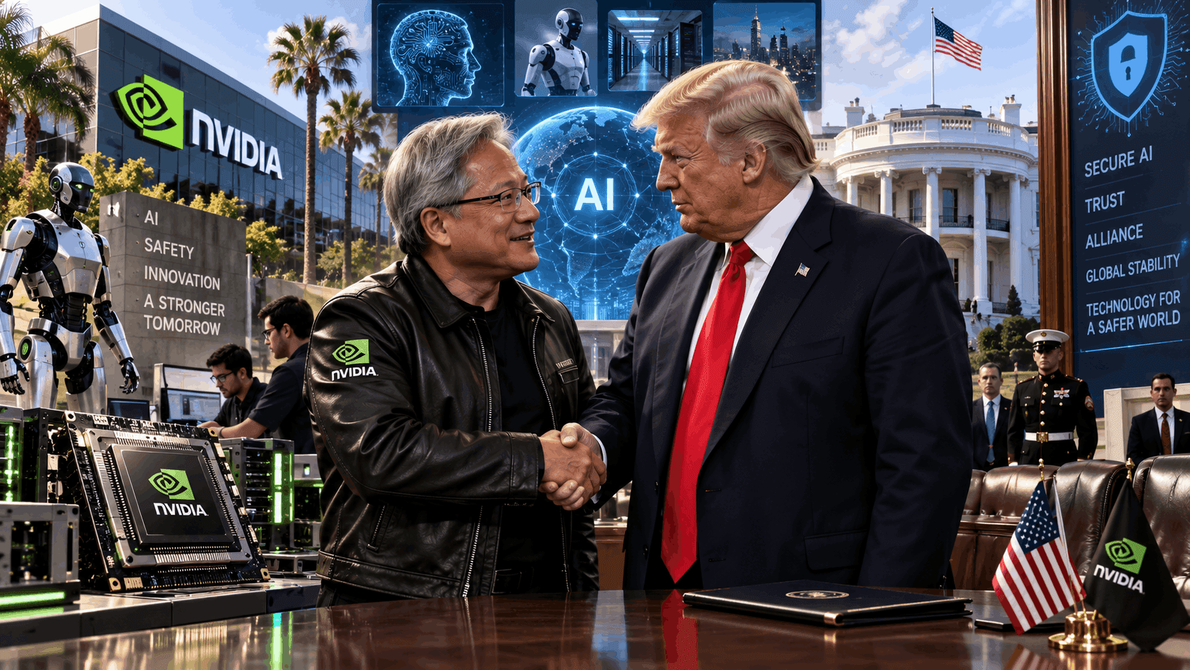 Silicon Valley Shift: Jensen Huang Emerges as Trump’s Chief AI Safety Ally