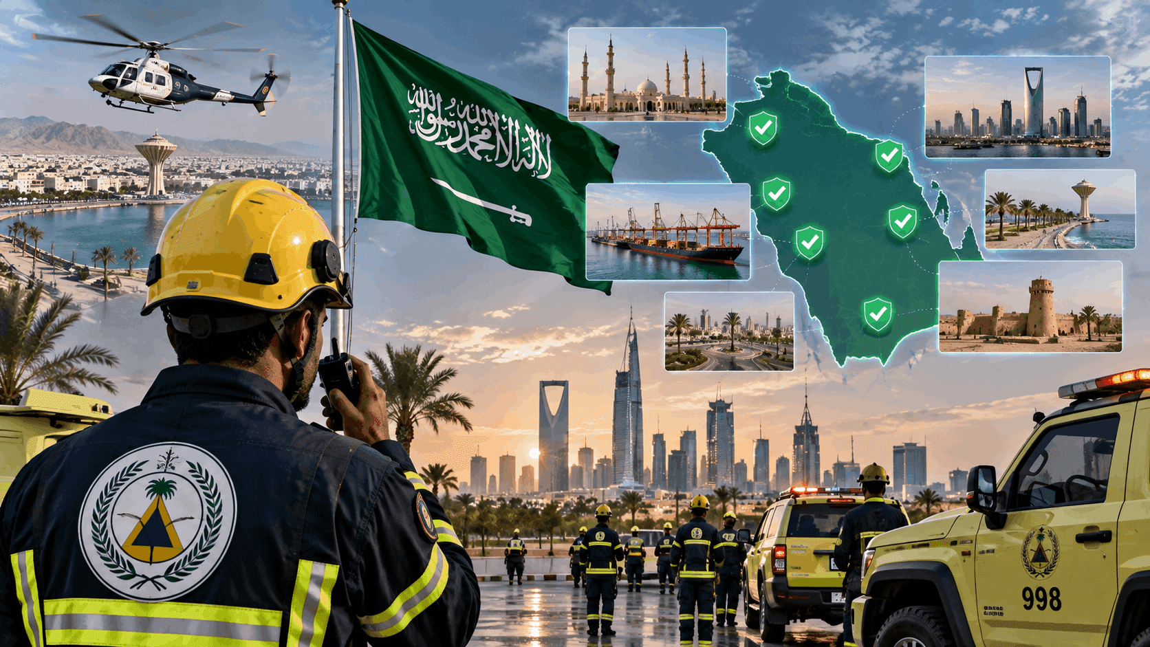 Saudi Civil Defence Issues All-Clear Across 6 Cities Including Yanbu