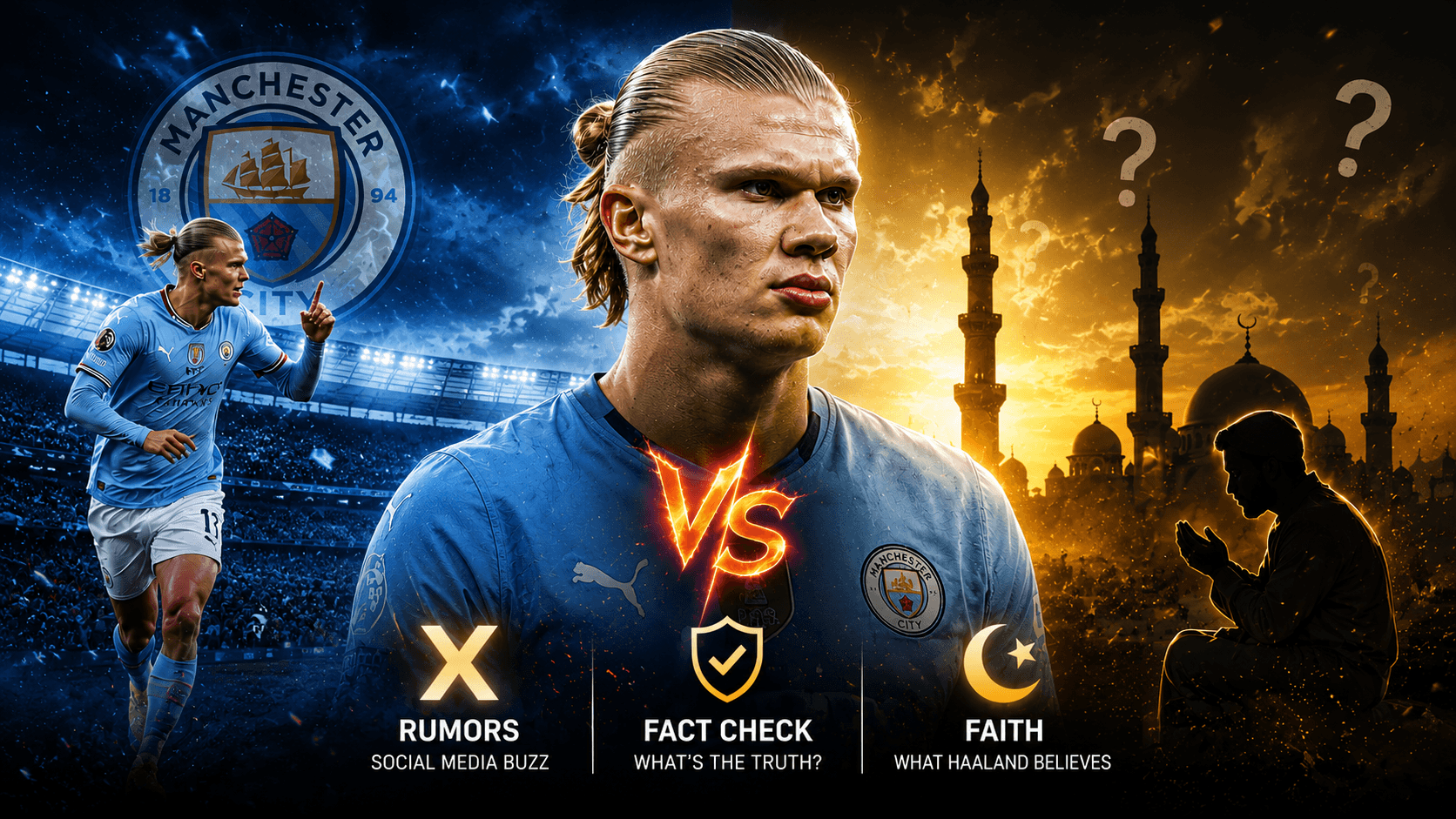 Fact Check: Is Erling Haaland a Muslim? The Truth Behind the Viral Social Media Rumors and Manchester City Star's Faith : What do you think