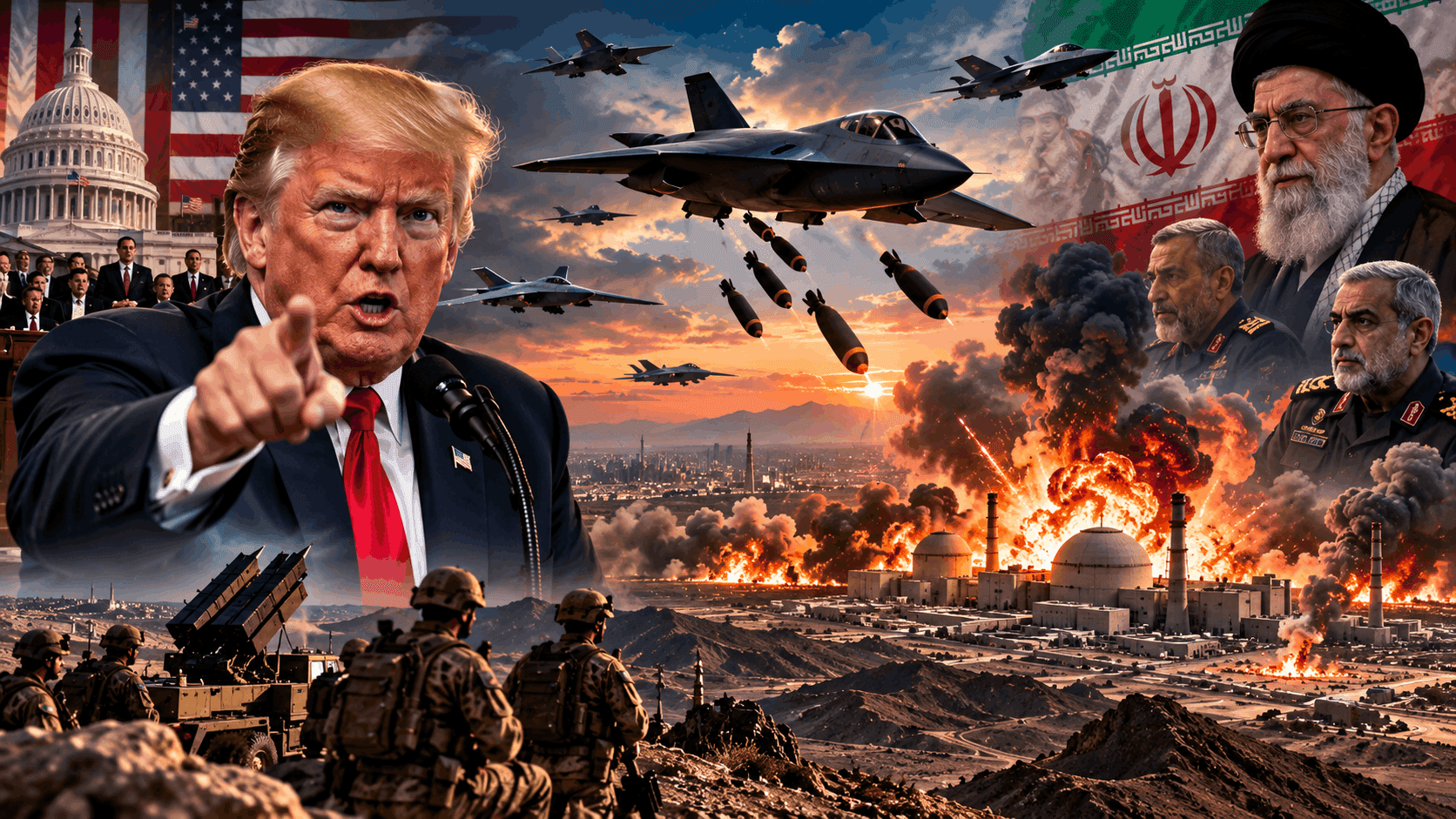 Trump Warns Massive Bombing of Iran Possible After Midterms