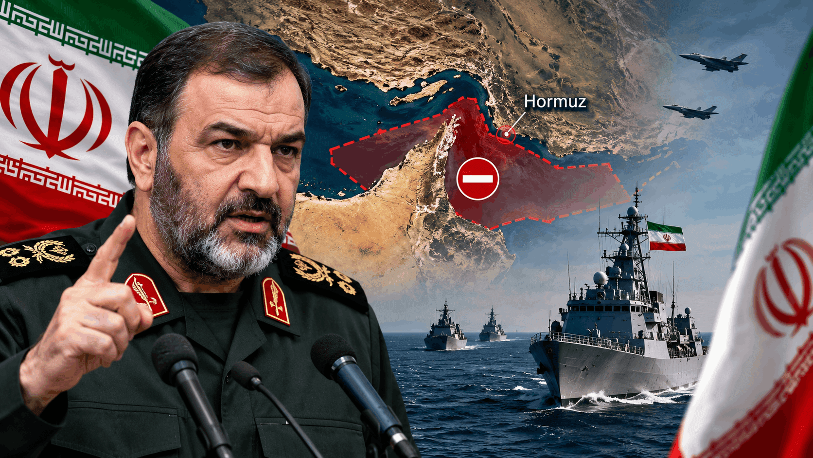 Iran Warning: Rezaei to Enforce Restricted Exclusion Zone Around Hormuz