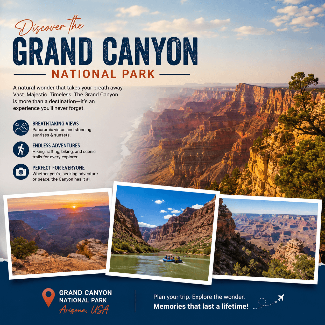 🌄 Discover the Majesty of Grand Canyon National Park! 🇺🇸